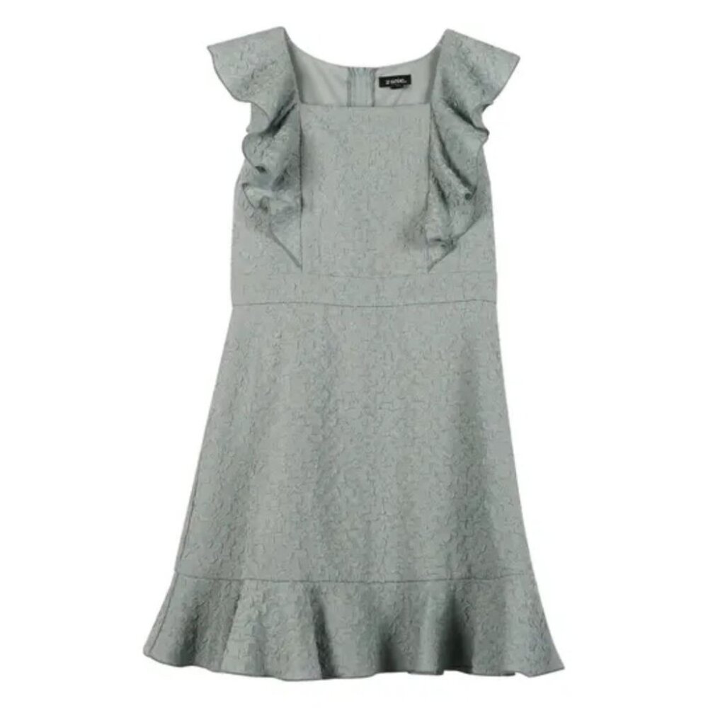 Zunie Girls' Formal Dress in Light Gray